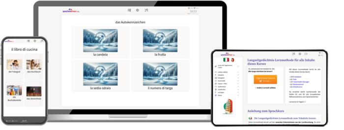 Screenshot Italienisch für Fortgeschrittene von Sprachenlernen24